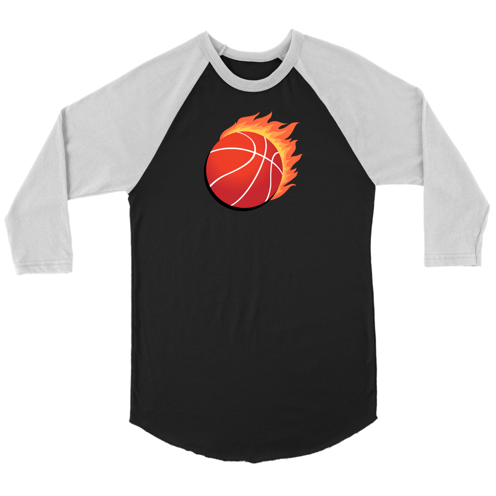 Adult Utah Heat It Up 3/4 Raglan Shirt with Contrast Sleeves (front and back print)