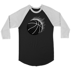 Adult Utah Heat Ghosted 3/4 Raglan Shirt with Contrast Sleeves