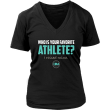 Load image into Gallery viewer, Women IDA Favorite Athlete V-Neck T-Shirt