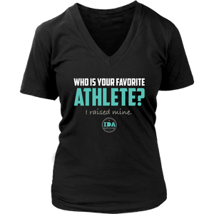 Women IDA Favorite Athlete V-Neck T-Shirt