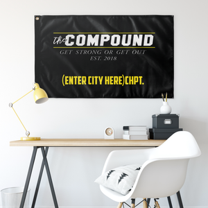 The Compound Wall Flag with City Personalization