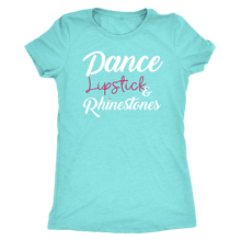 Load image into Gallery viewer, Women&#39;s IDA Staff Dance, Lipstick &amp; Rhinestones Premium Tri-Blend T-Shirt