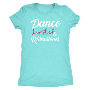 Women's IDA Staff Dance, Lipstick & Rhinestones Premium Tri-Blend T-Shirt