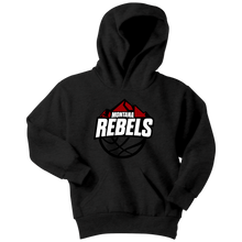 Load image into Gallery viewer, Youth Montana Rebels (White on Black Logo) Hoodie