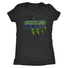 Load image into Gallery viewer, Women&#39;s Triblend Copper Hills Grizzlies Lacrosse T-Shirt