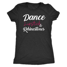Load image into Gallery viewer, Women&#39;s IDA Staff Dance, Lipstick &amp; Rhinestones Premium Tri-Blend T-Shirt