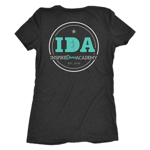 Women's IDA Staff Dance, Lipstick & Rhinestones Premium Tri-Blend T-Shirt