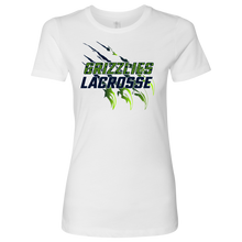 Load image into Gallery viewer, Premium Women&#39;s Copper Hills Grizzlies Lacrosse Personalized T-Shirt