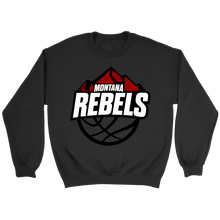 Load image into Gallery viewer, Adult Montana Rebels Sweatshirt (White on Black Logo)