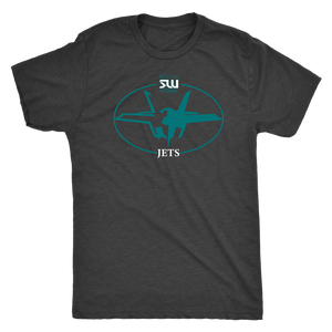 Men's South Weber Jets Premium Triblend Vintage Black T-Shirt
