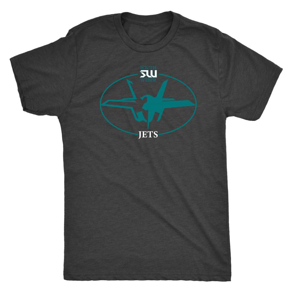Men's South Weber Jets Premium Triblend Vintage Black T-Shirt
