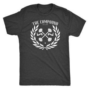 Men's White Laurel Leaf Compound Triblend T-Shirt
