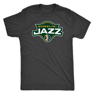 Men's Wheelin' Jazz Triblend Wheelin' T-Shirt