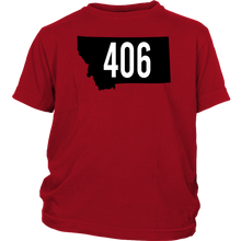 Load image into Gallery viewer, Youth Montana Rebels 406 T-Shirt