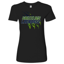 Load image into Gallery viewer, Premium Women&#39;s Copper Hills Grizzlies Lacrosse Personalized T-Shirt